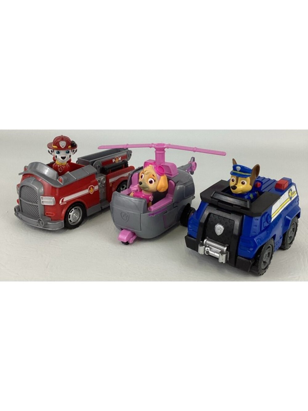 Paw Patrol Figures Bundle Skye Helicopter Marshall Fire Truck Chase Police Car
